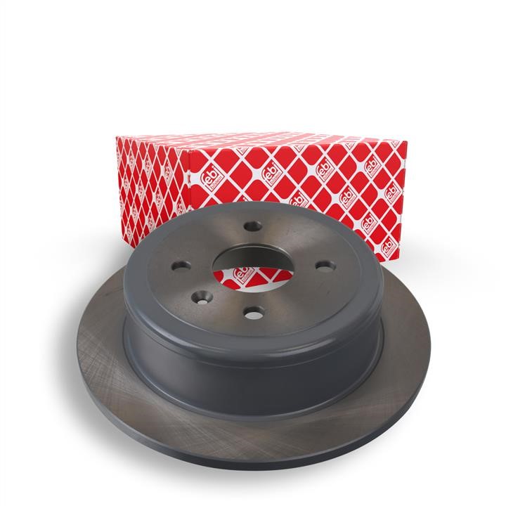 Rear brake disc, non-ventilated febi 23542