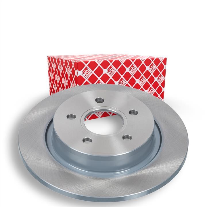 Rear brake disc, non-ventilated febi 24620