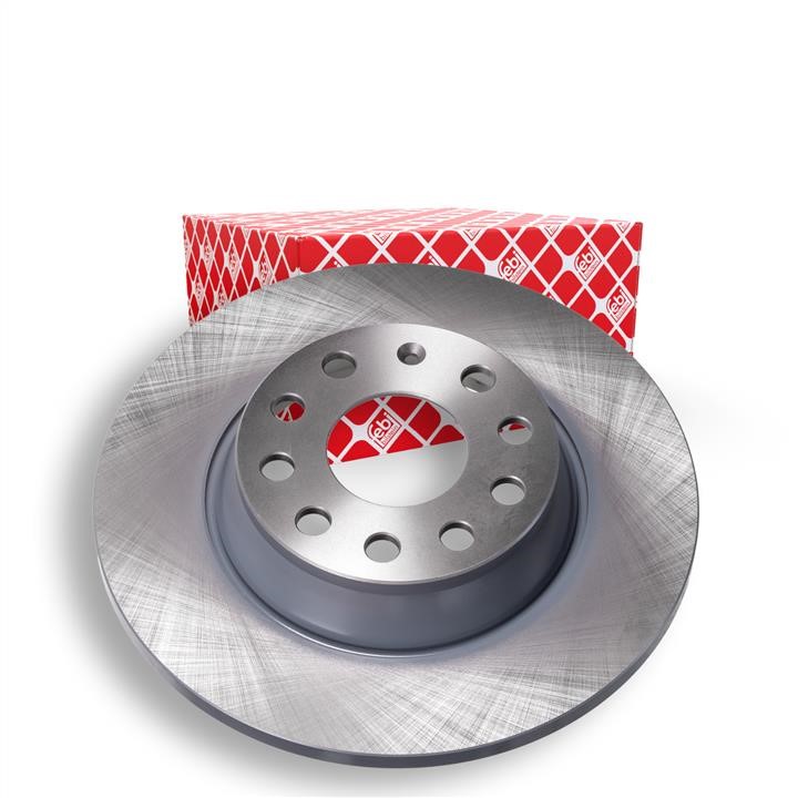 Rear brake disc, non-ventilated febi 24382