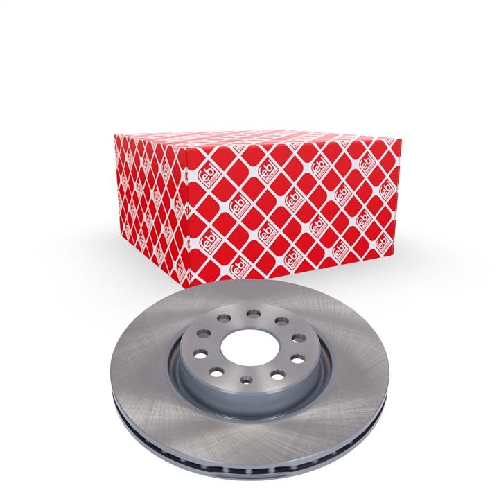 Front vented brake disc febi 24384