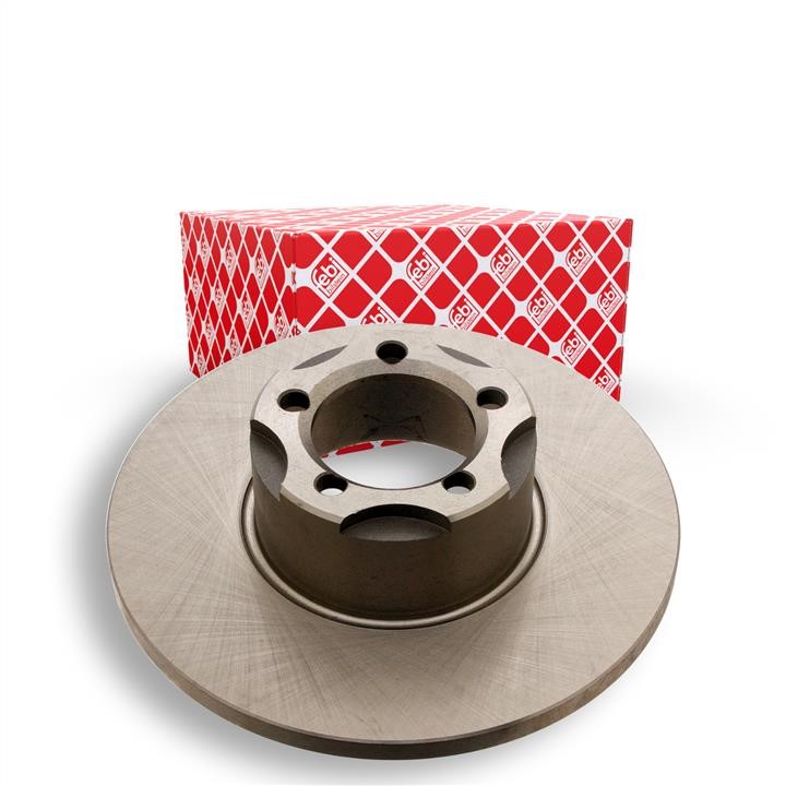 Unventilated front brake disc febi 30197