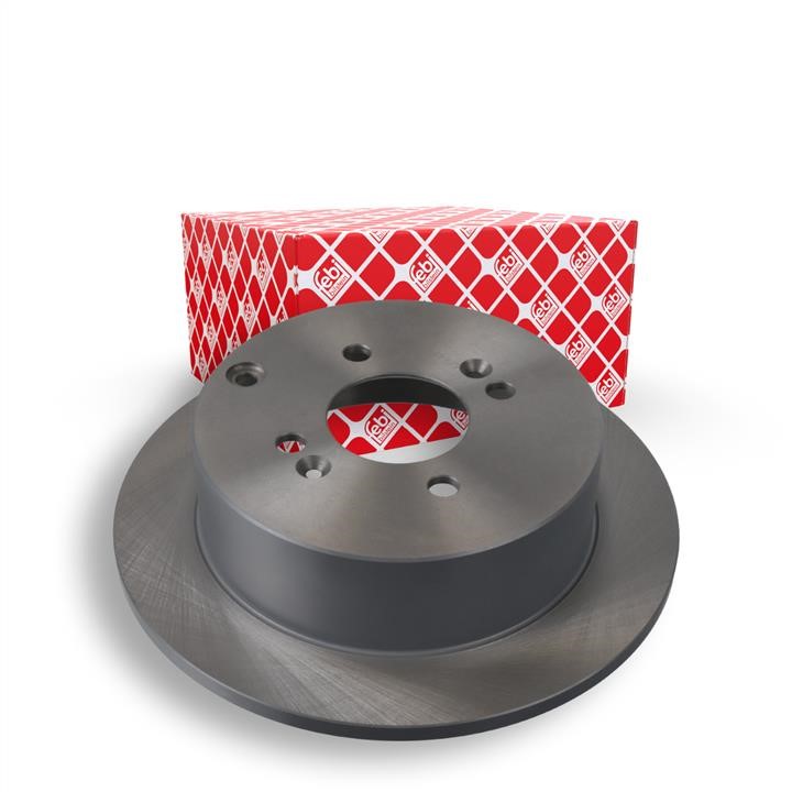 Rear brake disc, non-ventilated febi 31361