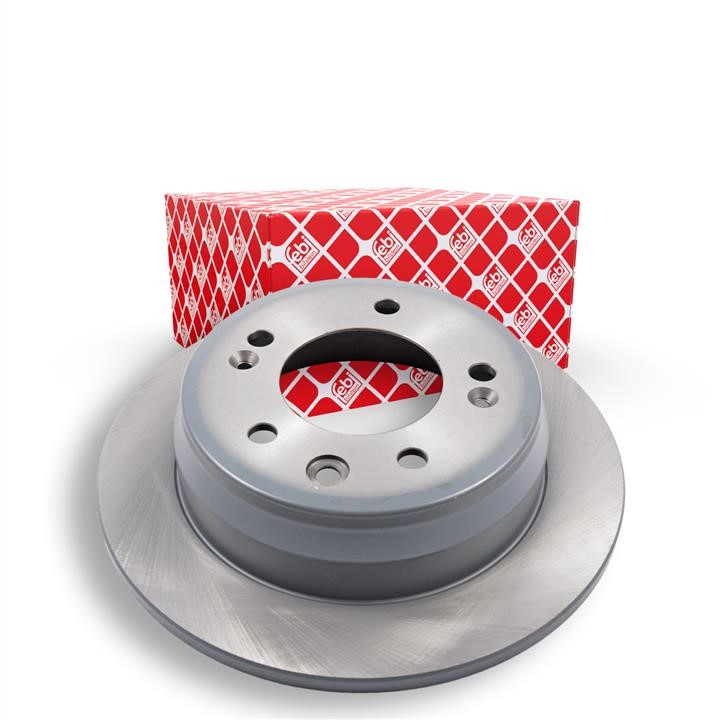 Rear brake disc, non-ventilated febi 31363