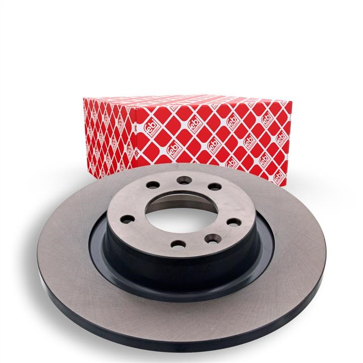 Rear brake disc, non-ventilated febi 44064