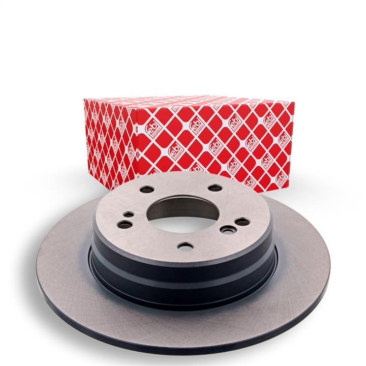 Rear brake disc, non-ventilated febi 04629
