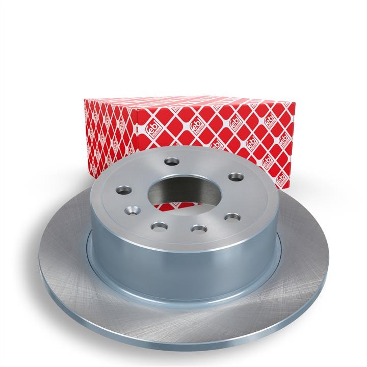 Rear brake disc, non-ventilated febi 04850