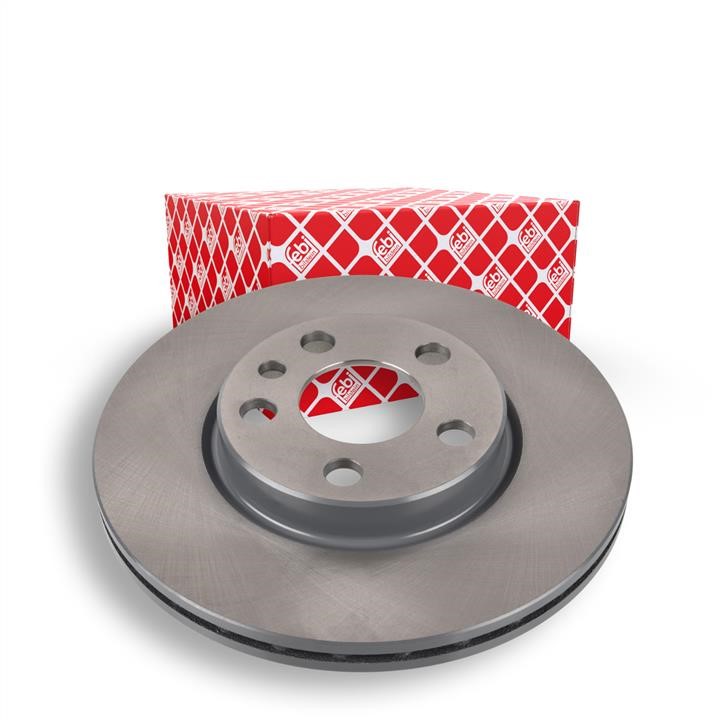 Front brake disc ventilated febi 12036