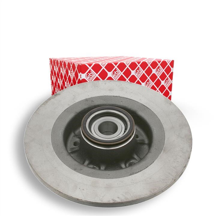 Rear brake disc, non-ventilated febi 21299