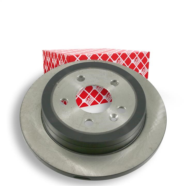 Rear brake disc, non-ventilated febi 21923