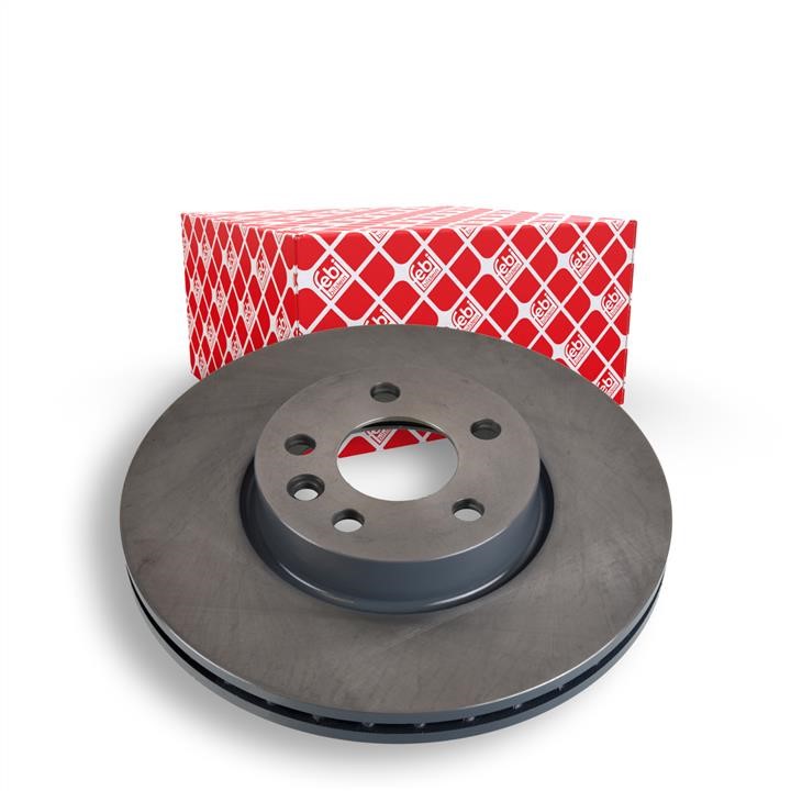 Front brake disc ventilated febi 21941