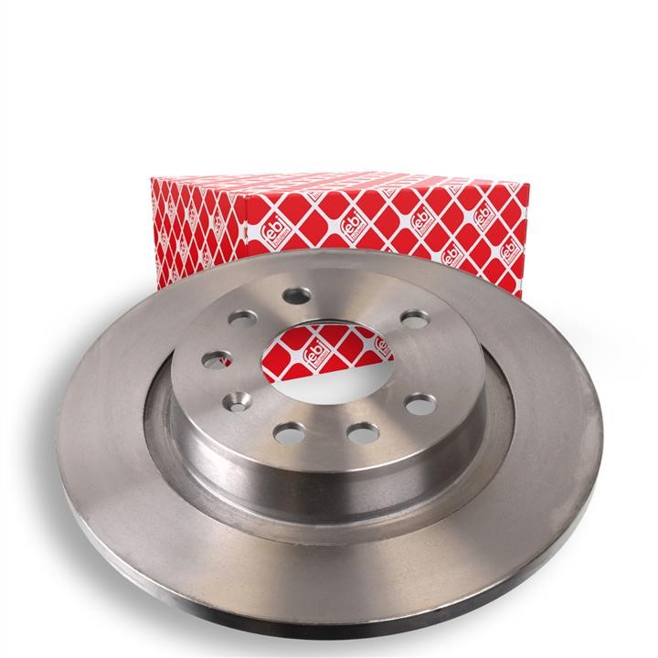Rear brake disc, non-ventilated febi 23562