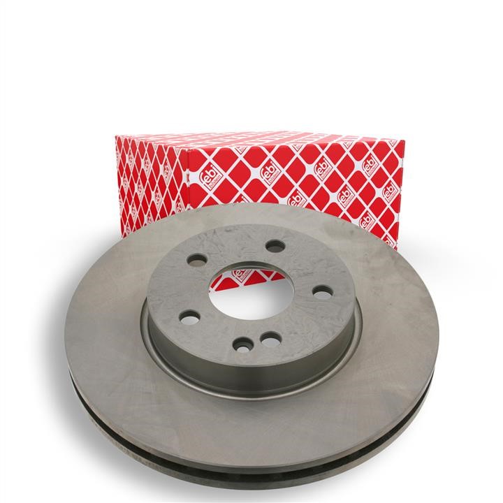 Front brake disc ventilated febi 24076