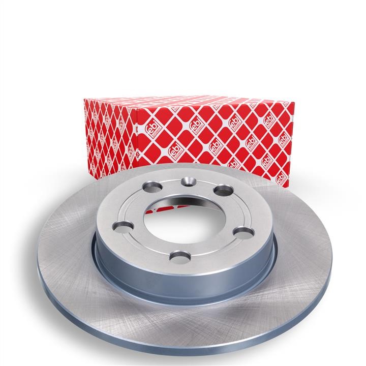 Rear brake disc, non-ventilated febi 26170