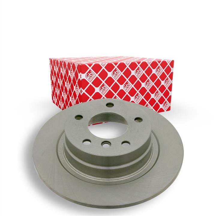 Rear brake disc, non-ventilated febi 24482