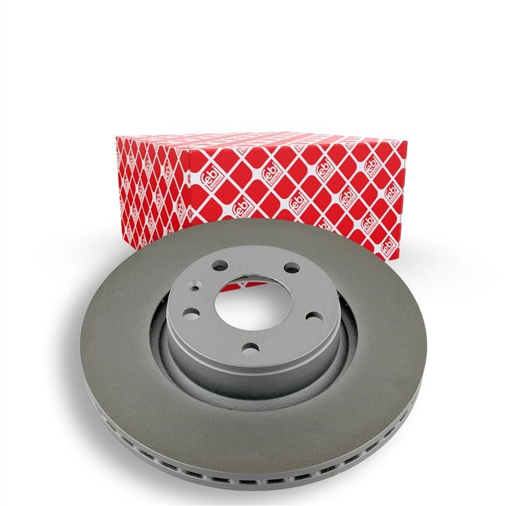 Front vented brake disc febi 26648