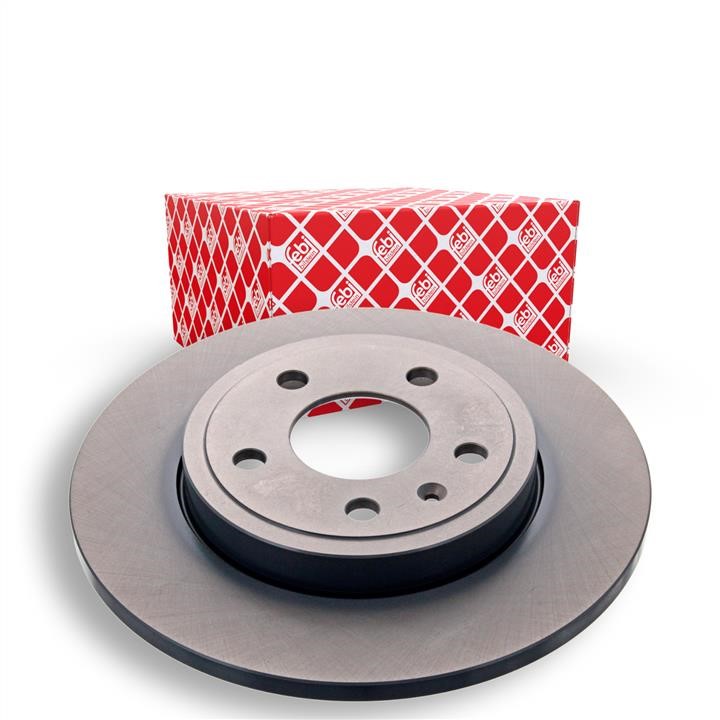 Rear brake disc, non-ventilated febi 36234