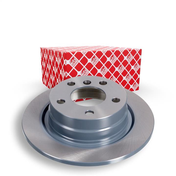 Rear brake disc, non-ventilated febi 39113
