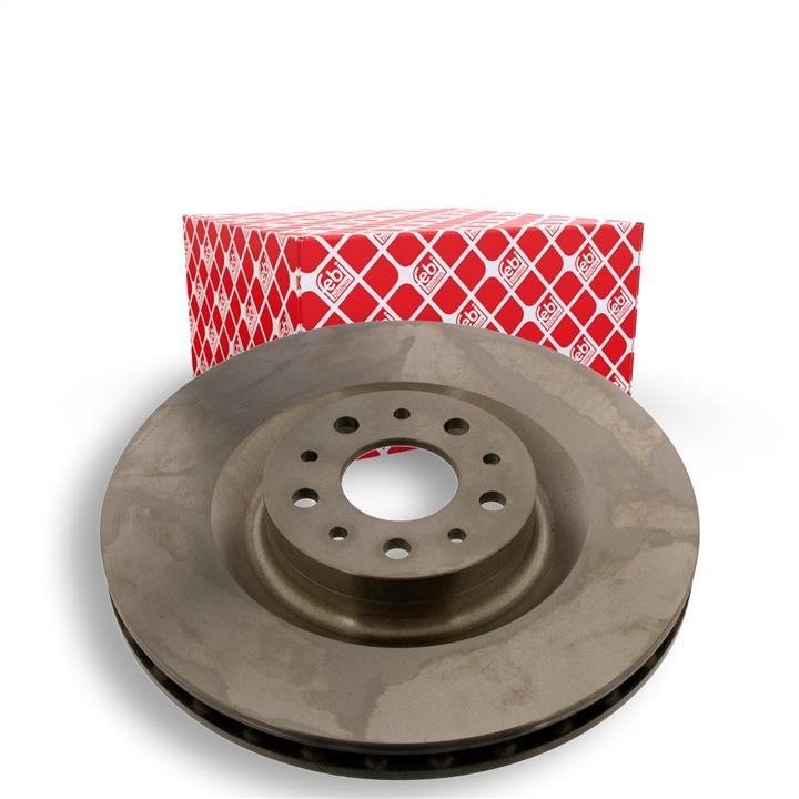 Front brake disc ventilated febi 40999