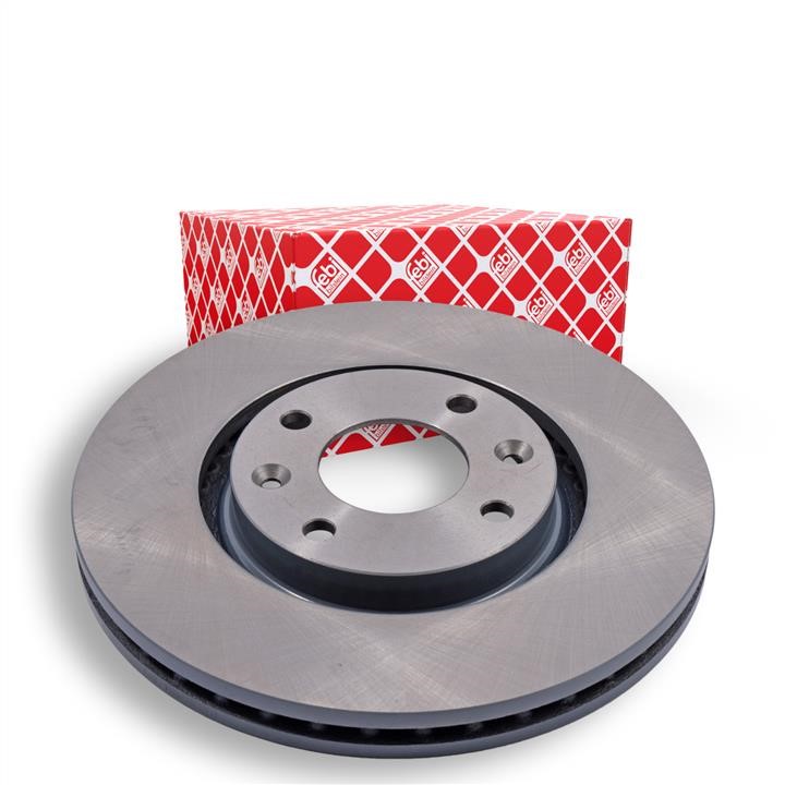 Front brake disc ventilated febi 21121