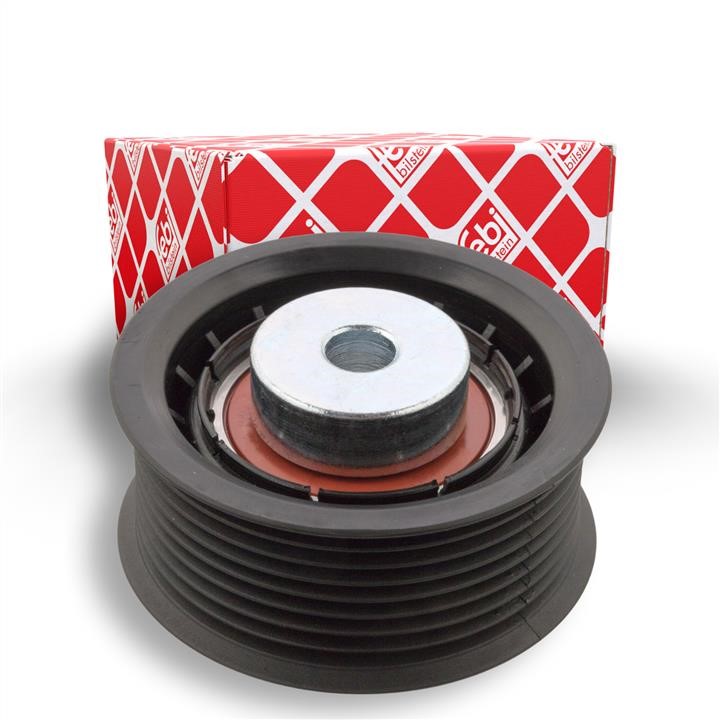 V-ribbed belt tensioner (drive) roller febi 23296