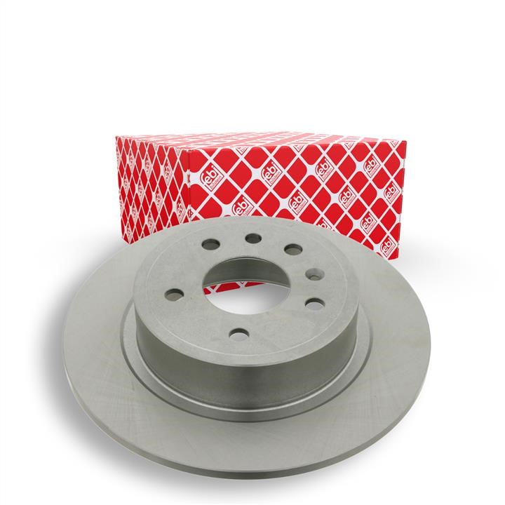 Rear brake disc, non-ventilated febi 23551