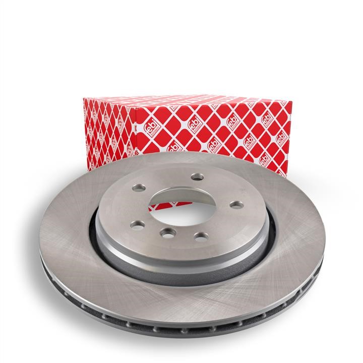Rear ventilated brake disc febi 23552