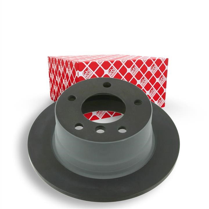 Rear brake disc, non-ventilated febi 23555