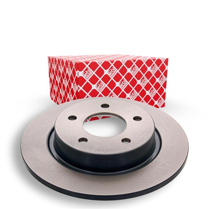 Rear brake disc, non-ventilated febi 32775