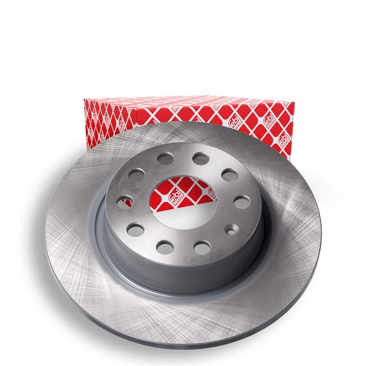 Rear brake disc, non-ventilated febi 36128