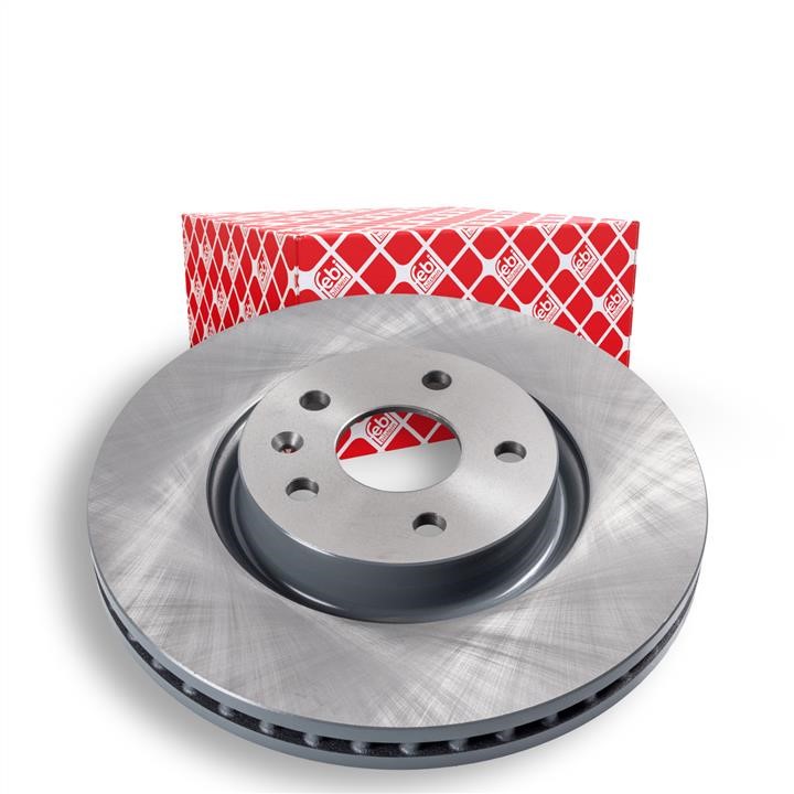Front brake disc ventilated febi 39188