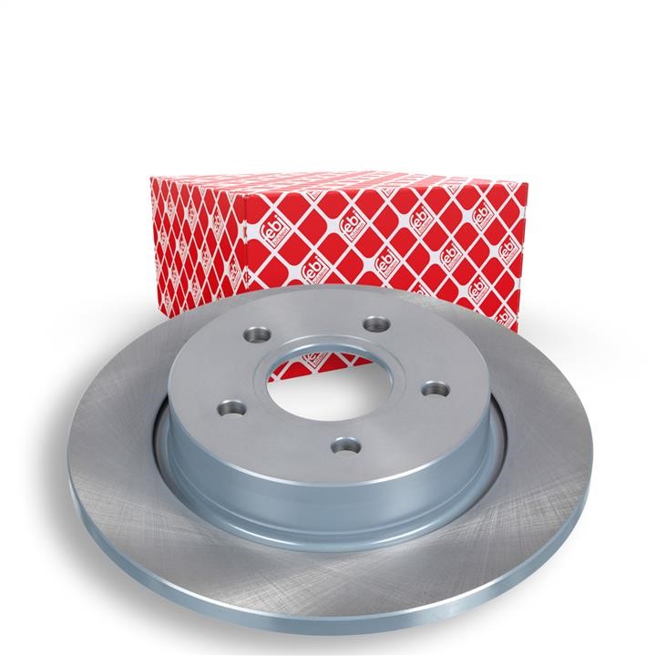 Rear brake disc, non-ventilated febi 39689