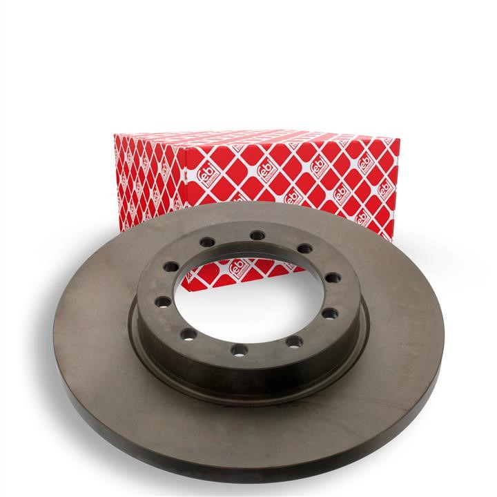 Rear brake disc, non-ventilated febi 40644