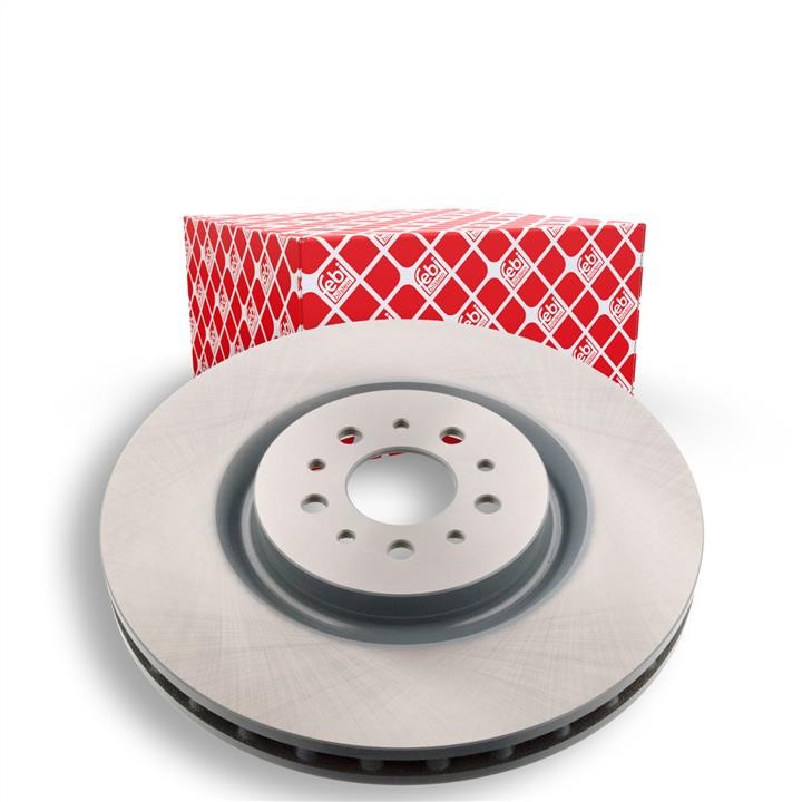 Front brake disc ventilated febi 43972