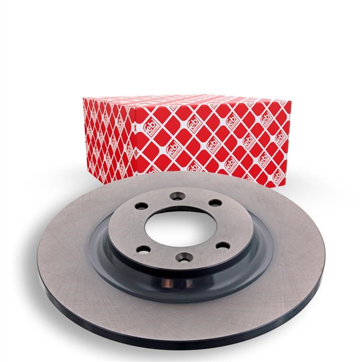 Rear brake disc, non-ventilated febi 44013