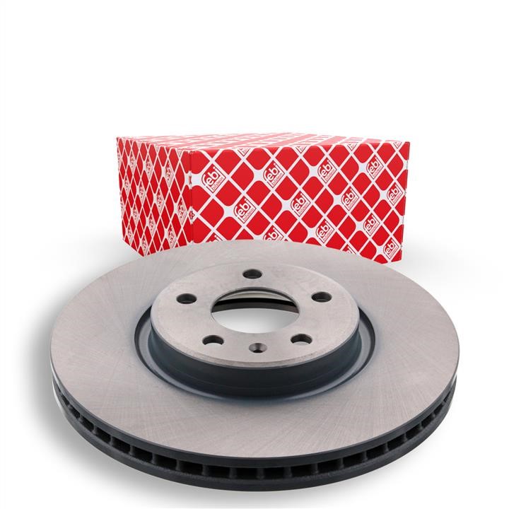 Front vented brake disc febi 44022