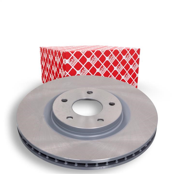 Front vented brake disc febi 44027