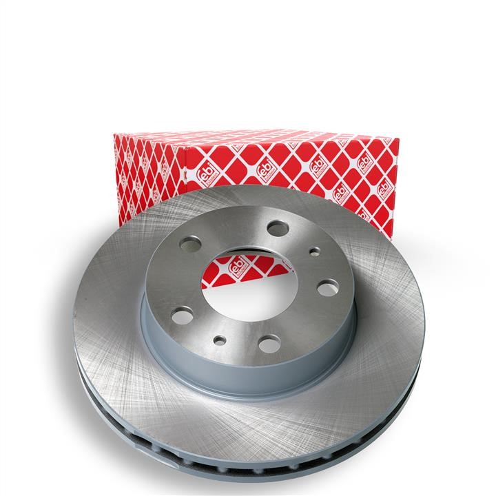 Front vented brake disc febi 44037