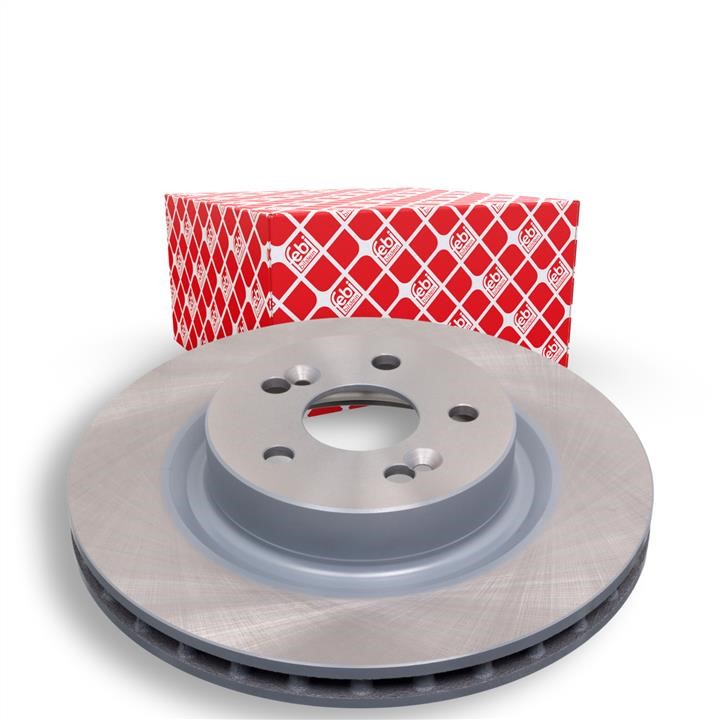 Front brake disc ventilated febi 44108