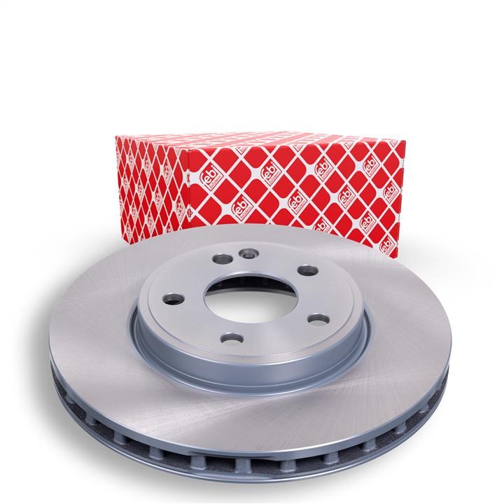 Front brake disc ventilated febi 43861
