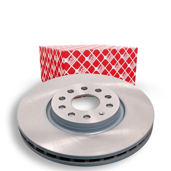 Front brake disc ventilated febi 43929