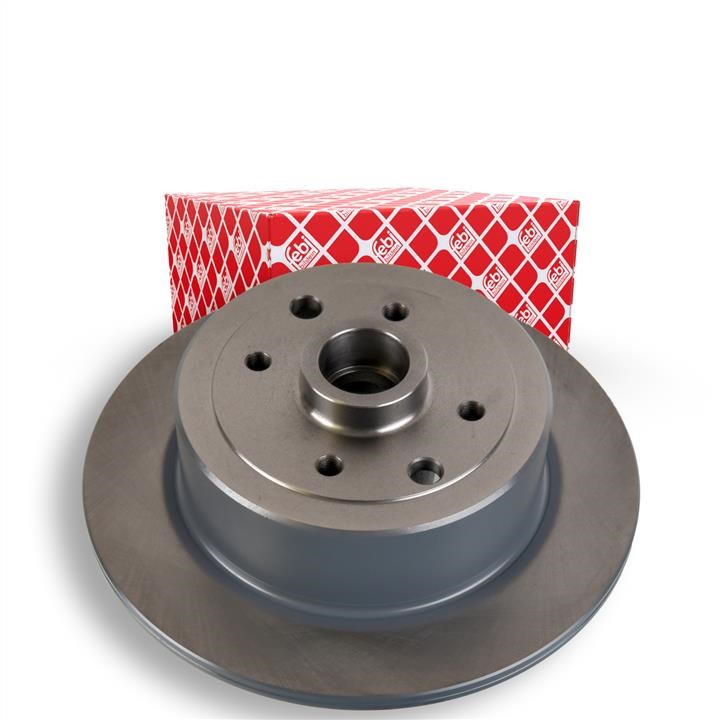 Rear brake disc, non-ventilated febi 04525