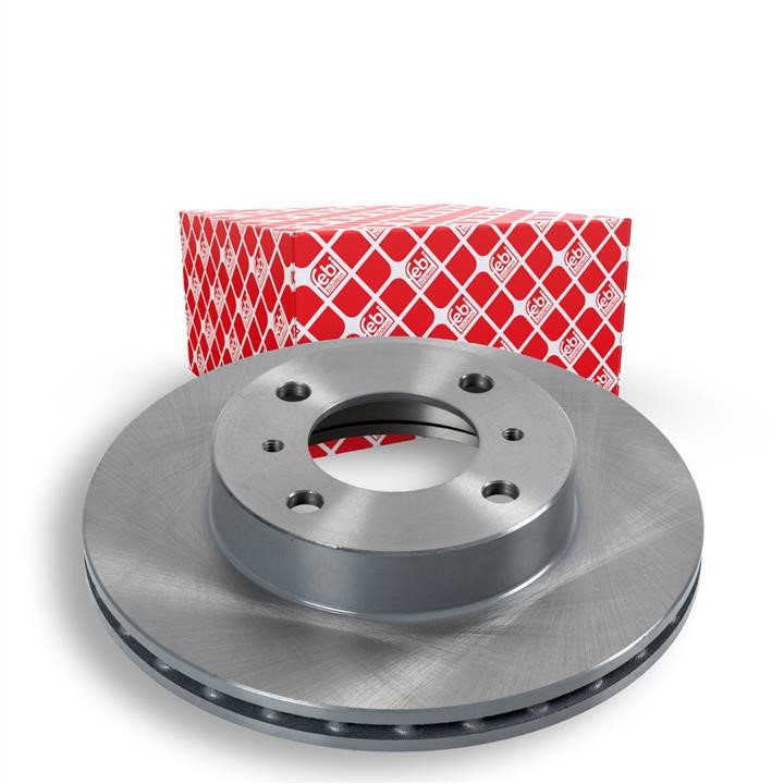Front brake disc ventilated febi 10872