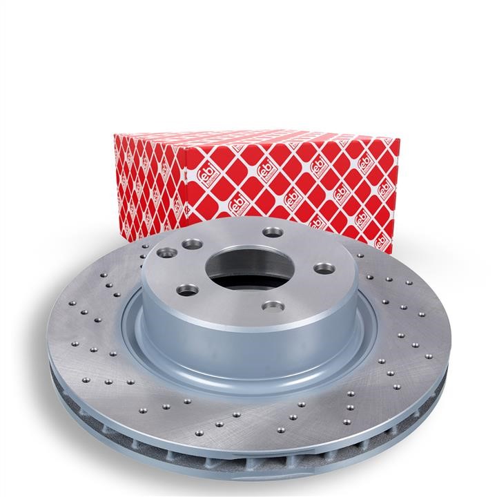 Front brake disc ventilated febi 22683