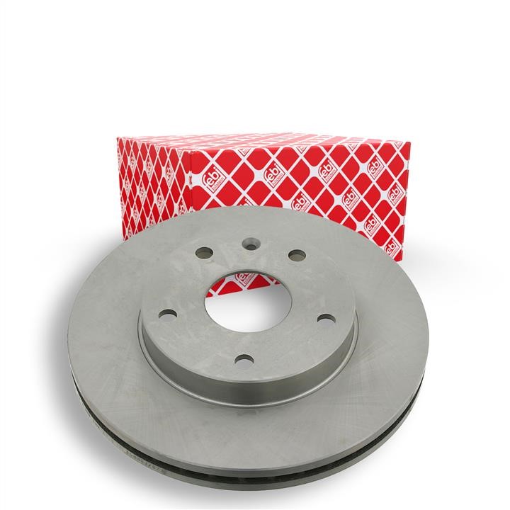 Front brake disc ventilated febi 23539