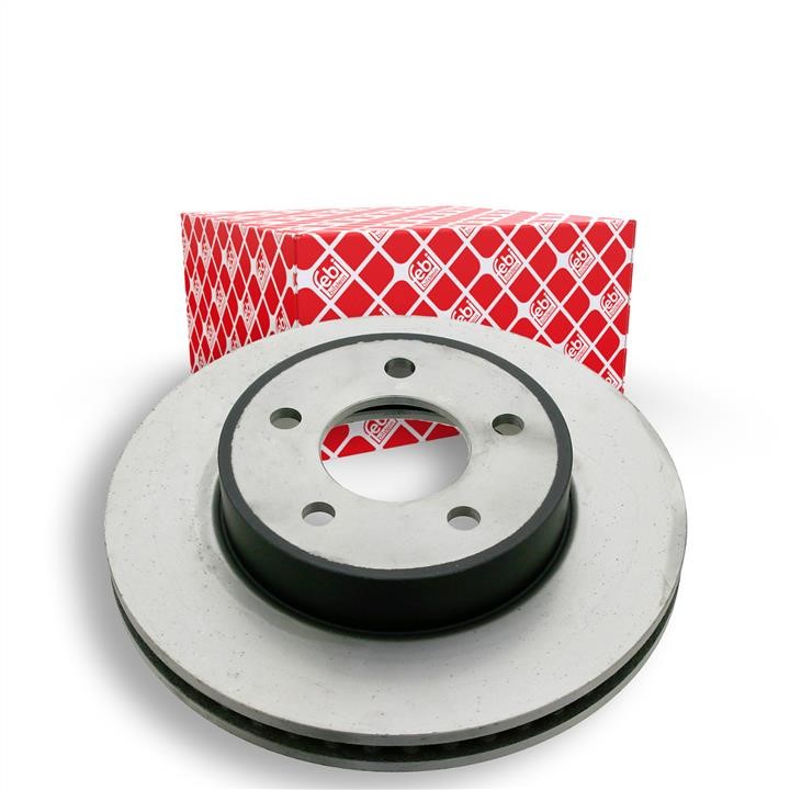 Front brake disc ventilated febi 28176