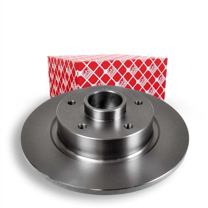 Rear brake disc, non-ventilated febi 38305