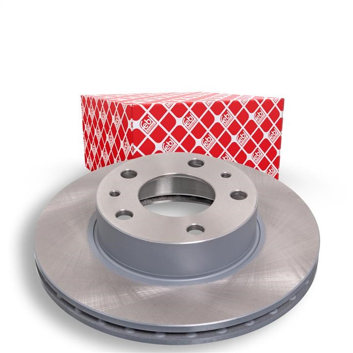 Front vented brake disc febi 43933