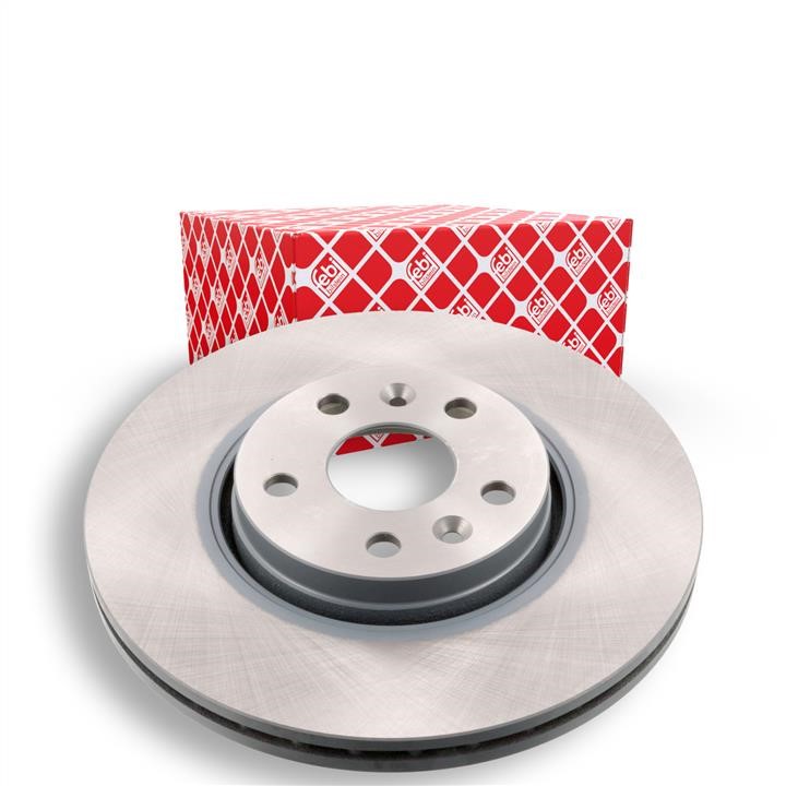 Front brake disc ventilated febi 43939