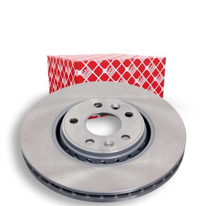 Front brake disc ventilated febi 43949