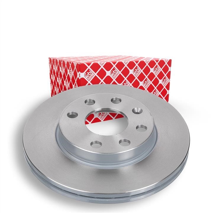 Front vented brake disc febi 02806